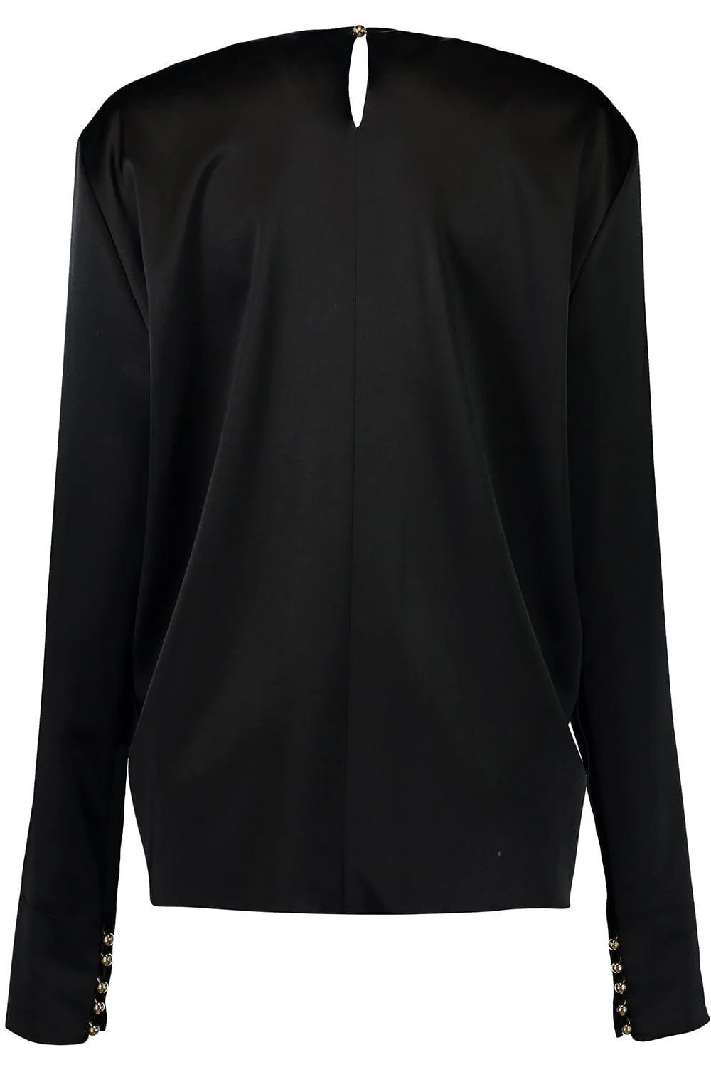 Metal Detail Draped Blouse - Image 4