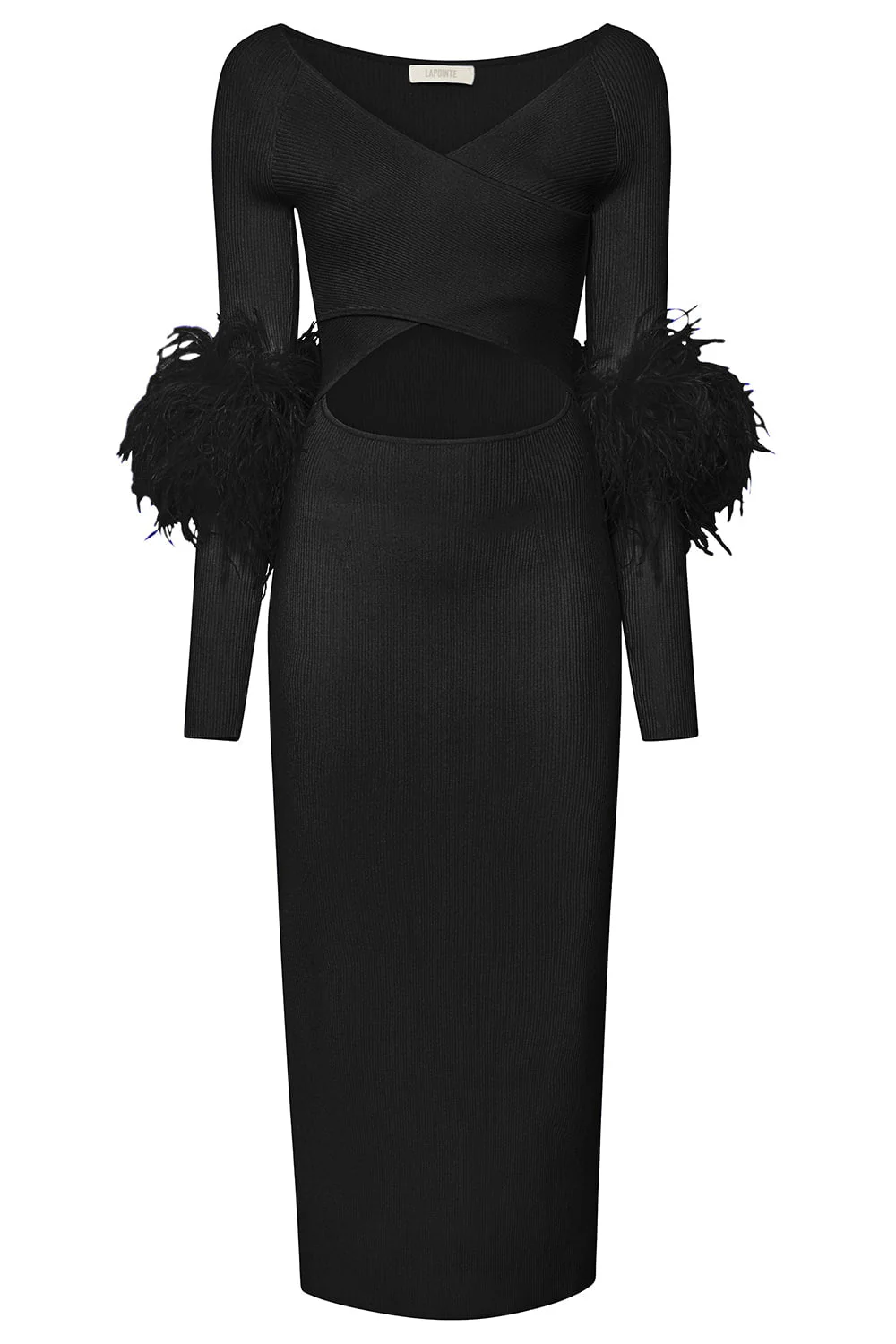 Cut Out Feather Dress