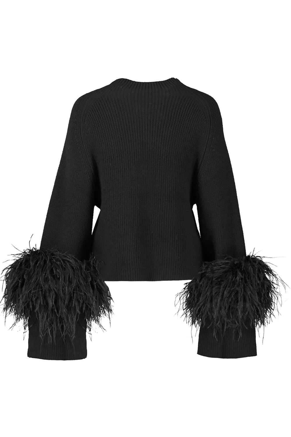 Mock Neck Feather Sweater - Image 4