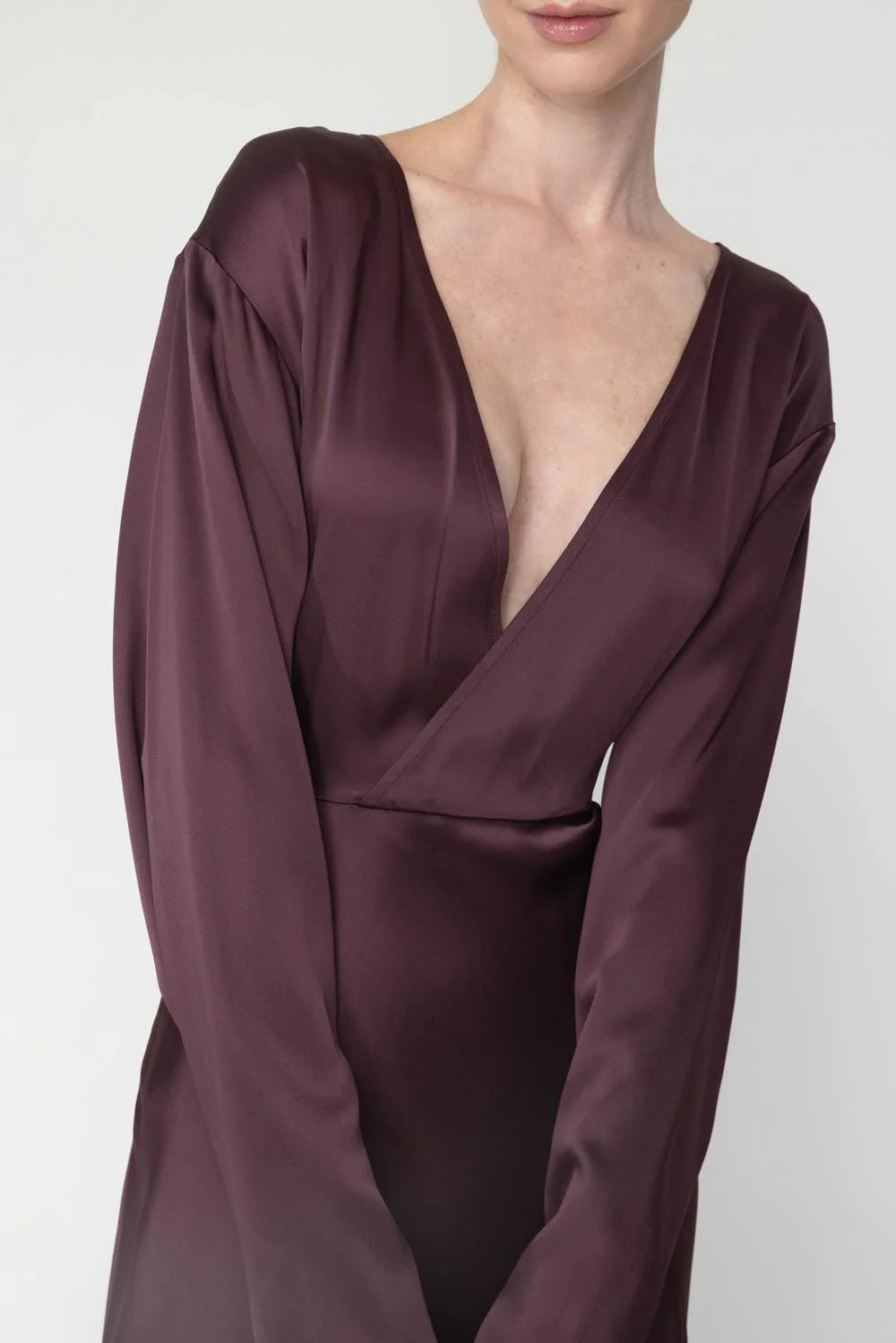 V Neck Long Dress - Image 3