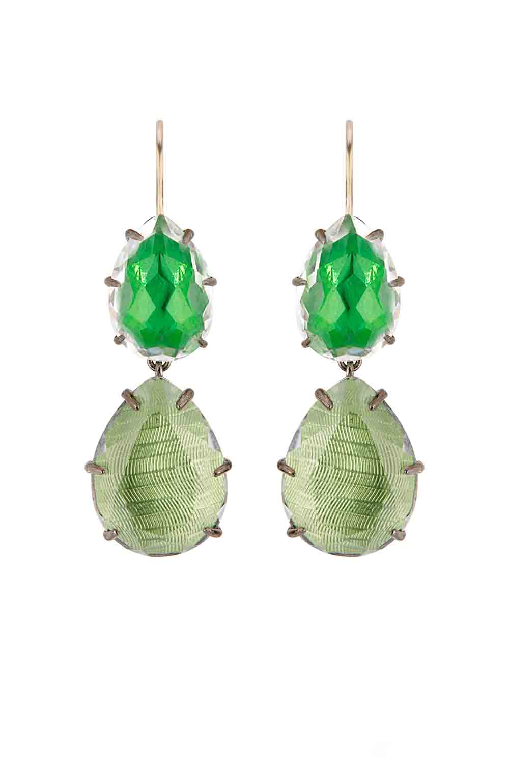 Caterina Large Double Drop Earrings