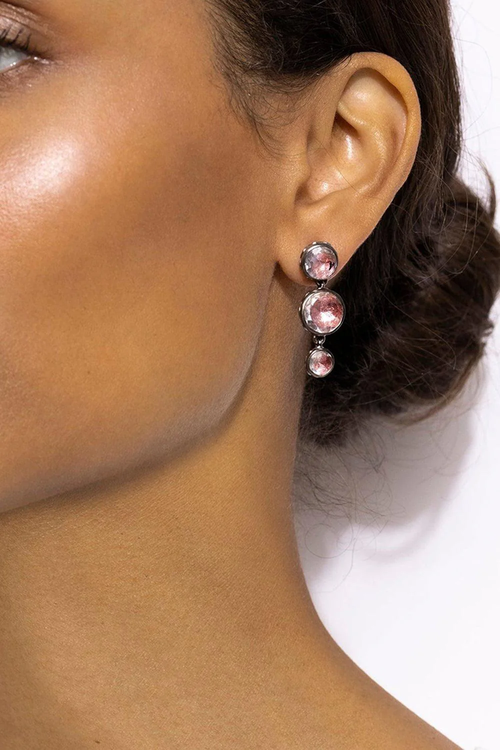Catherine Round 3-Drop Earrings - Image 2