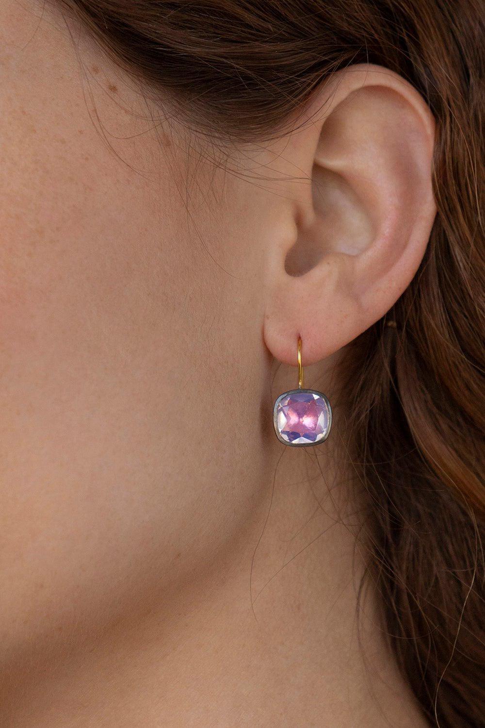 Luzia Button Earrings - Image 2
