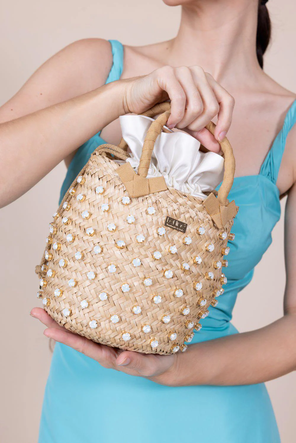Nina Sorbet Mono Small Bag - Aqua - Image 2