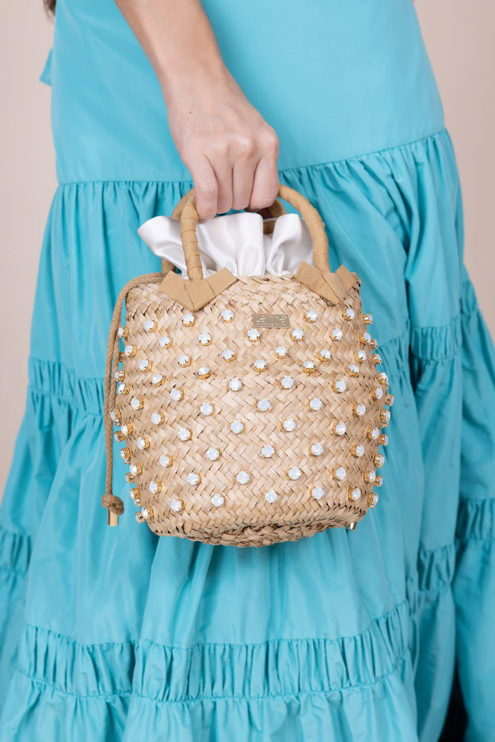 Nina Sorbet Mono Small Bag - Aqua - Image 3