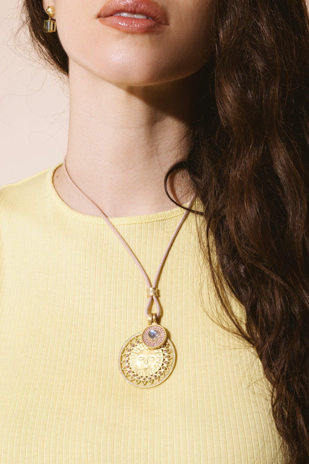 Amani Pink Cord Necklace - Image 4