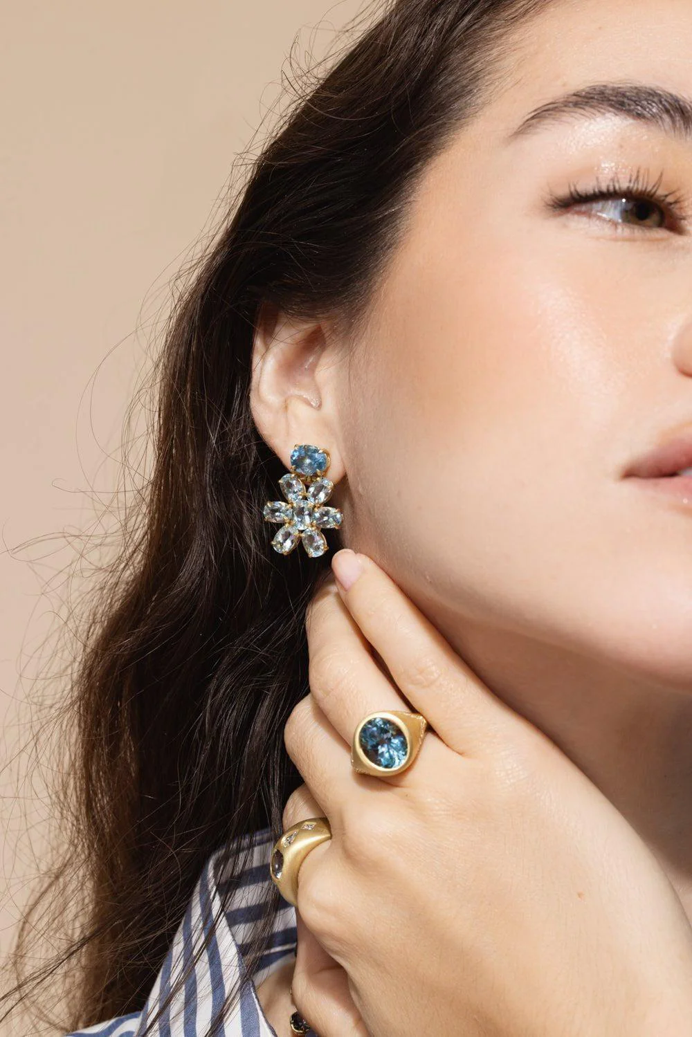 Aquamarine Celebration Earrings - Image 2