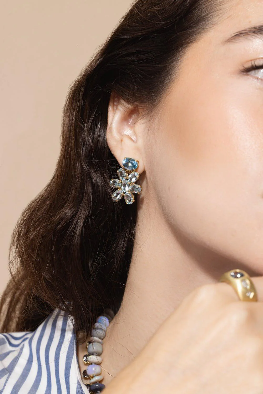 Aquamarine Celebration Earrings - Image 3