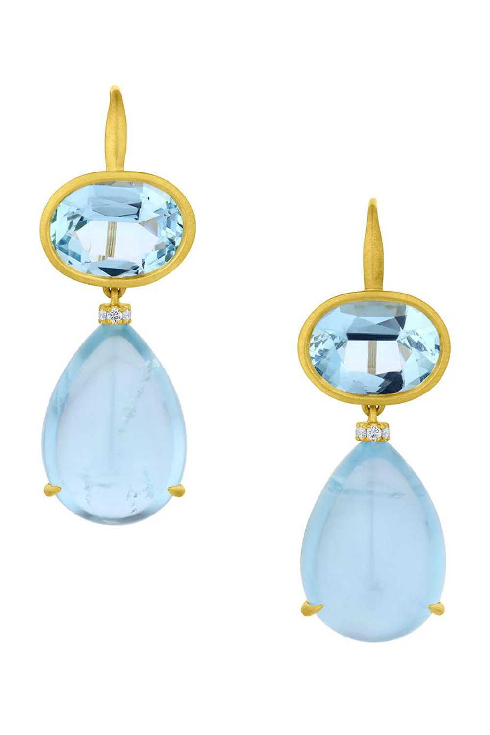 Aquamarine Gemmy Drop Earrings