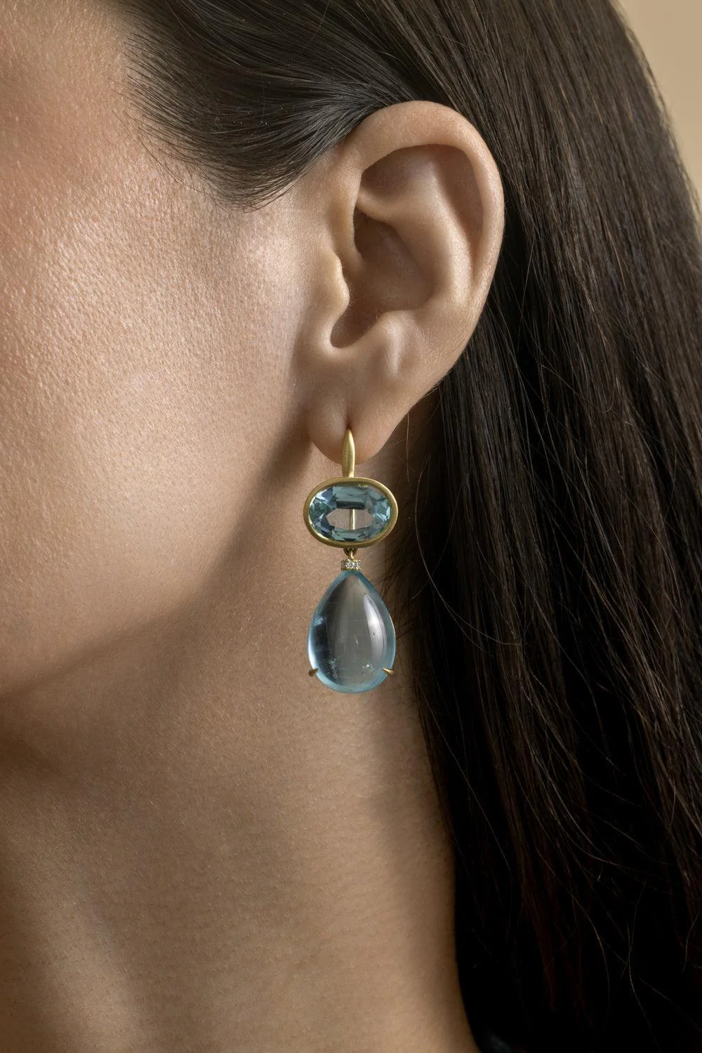 Aquamarine Gemmy Drop Earrings - Image 4
