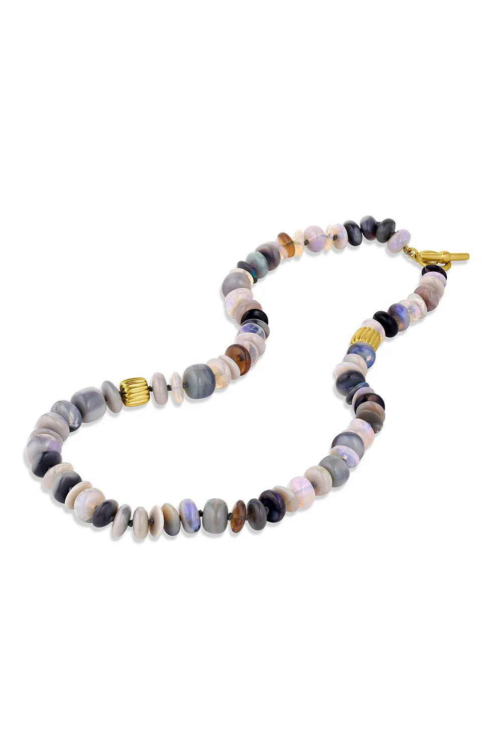 Black Opal Bead Necklace - Image 5