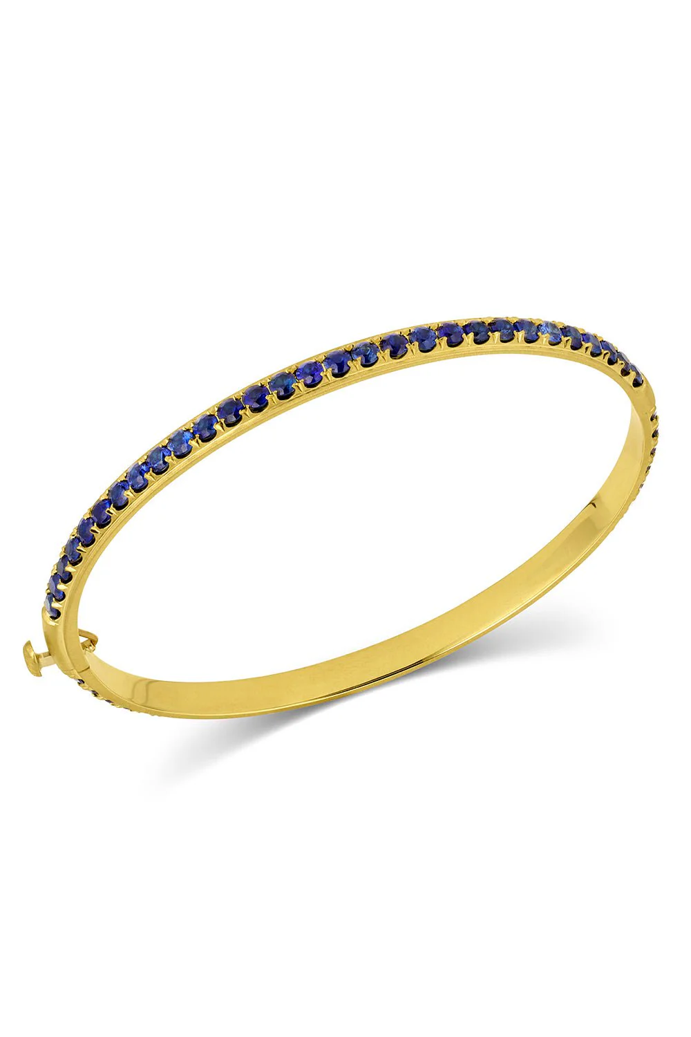 Blue Sapphire Edged Eternity Bracelet - Image 5