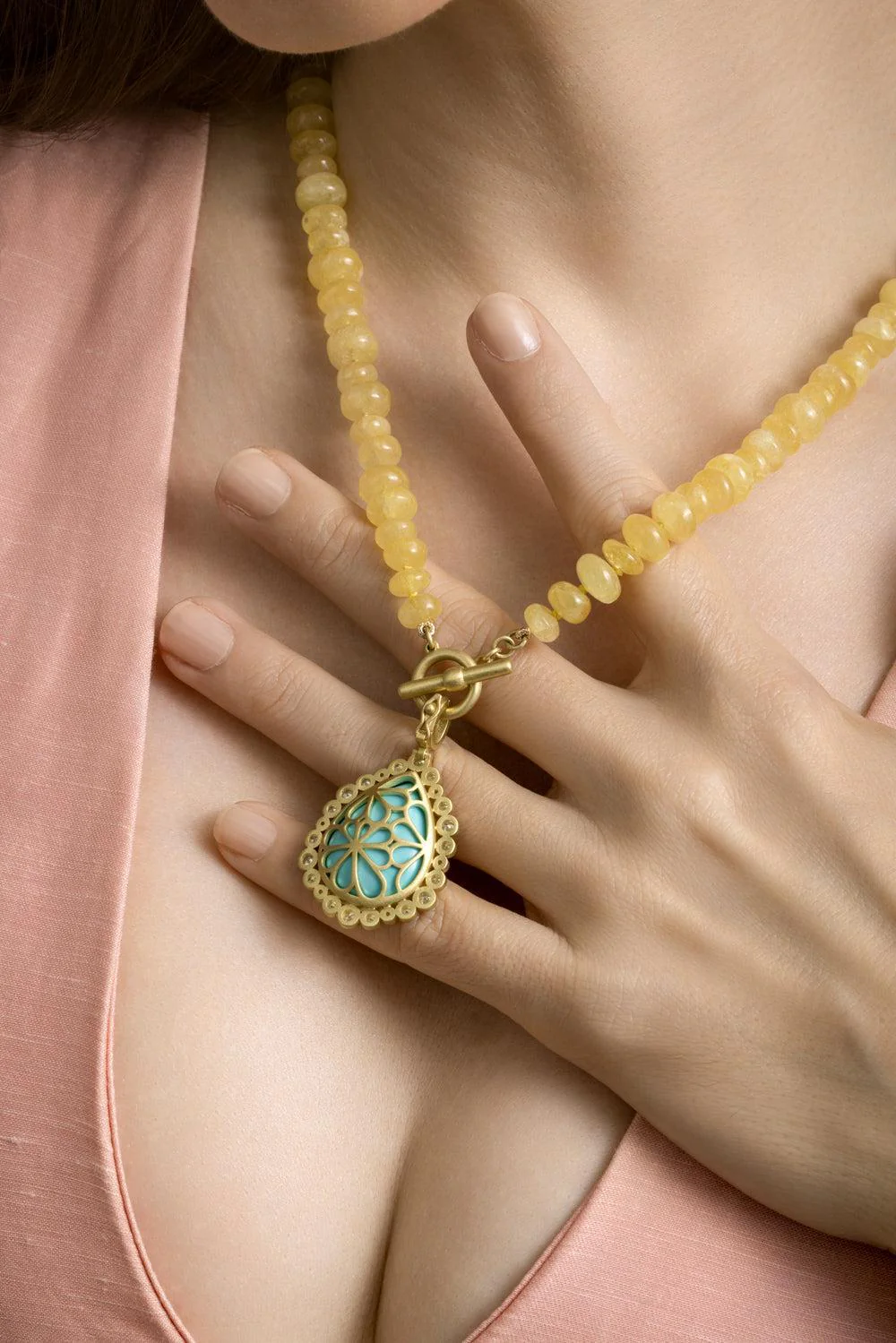 Danburite Bead Necklace - Image 4