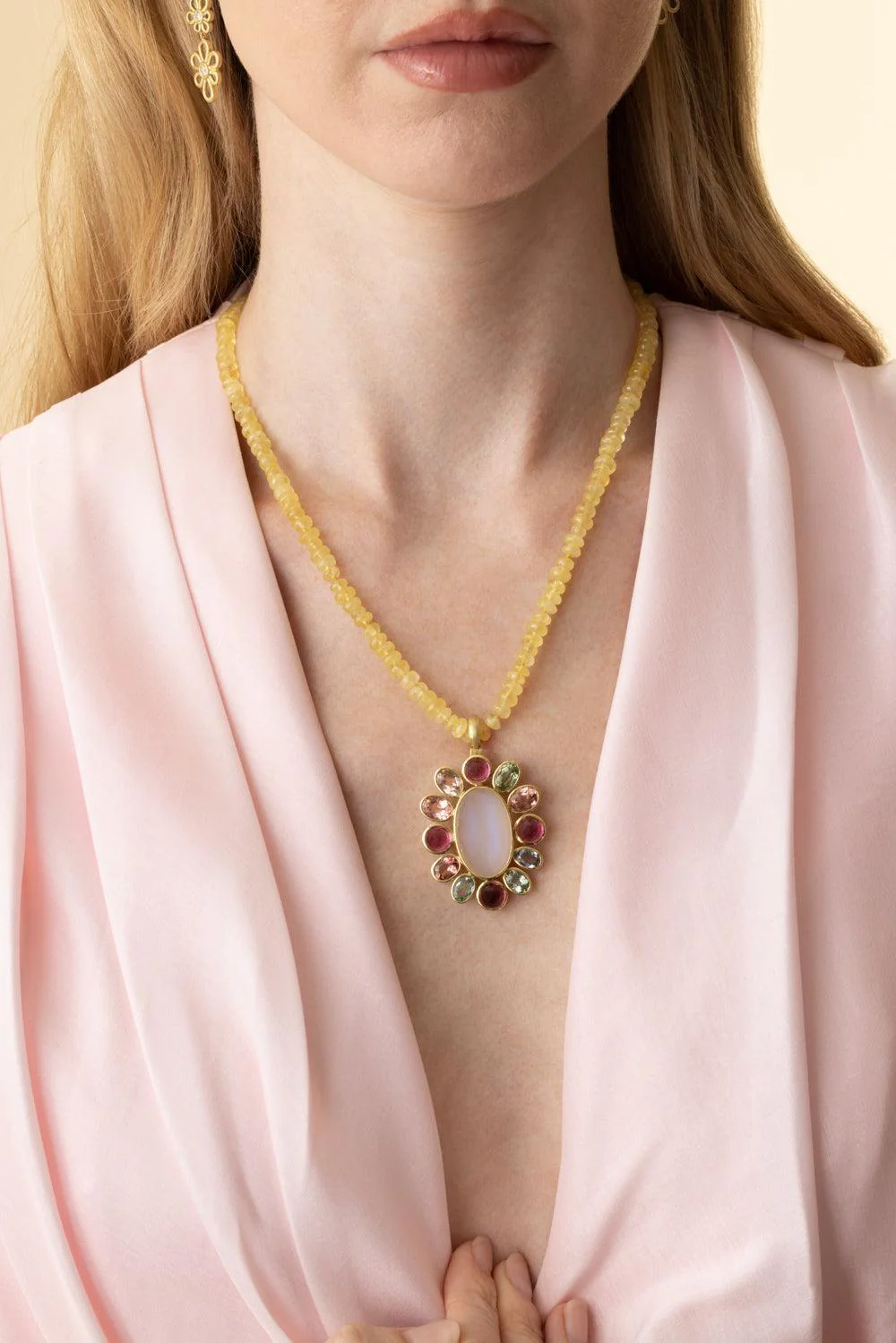 Danburite Small Bead Necklace - Image 3