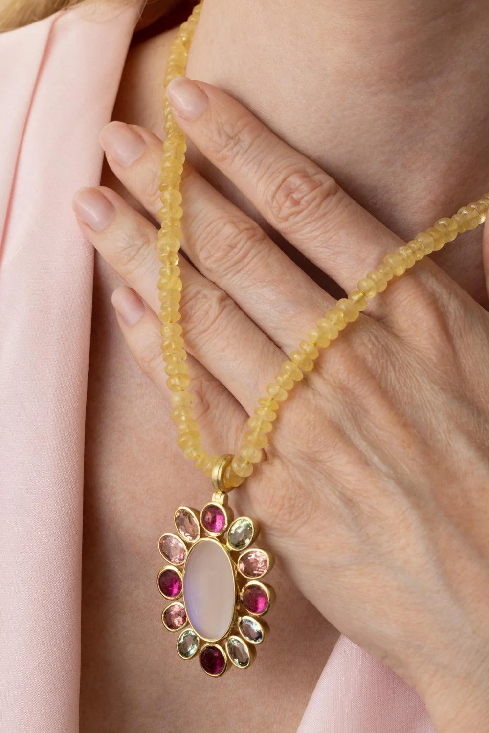 Danburite Small Bead Necklace - Image 4