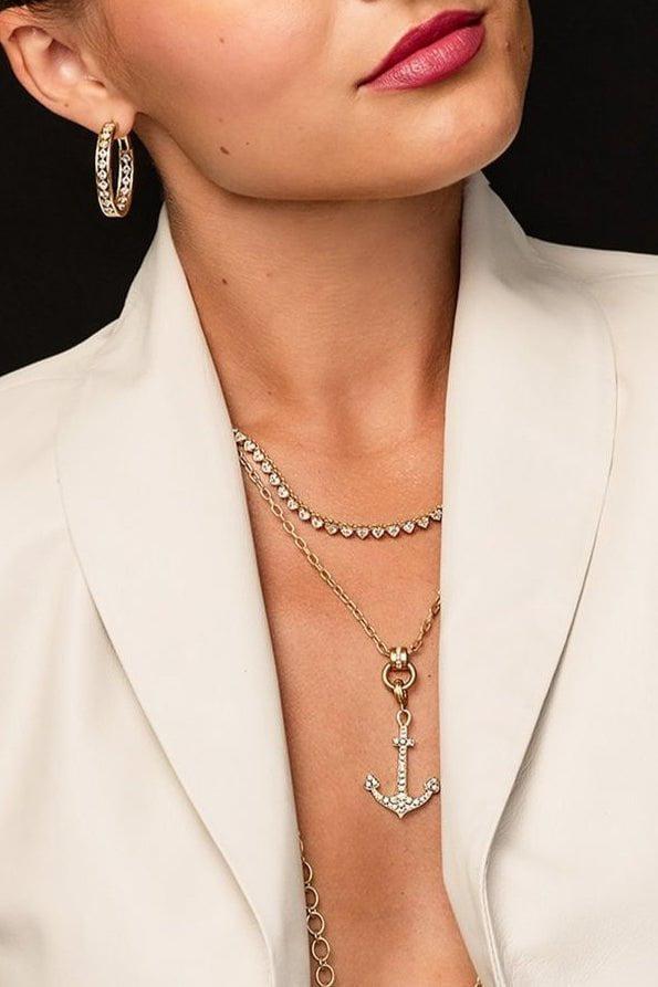 Diamond Anchor Pendant - Image 3