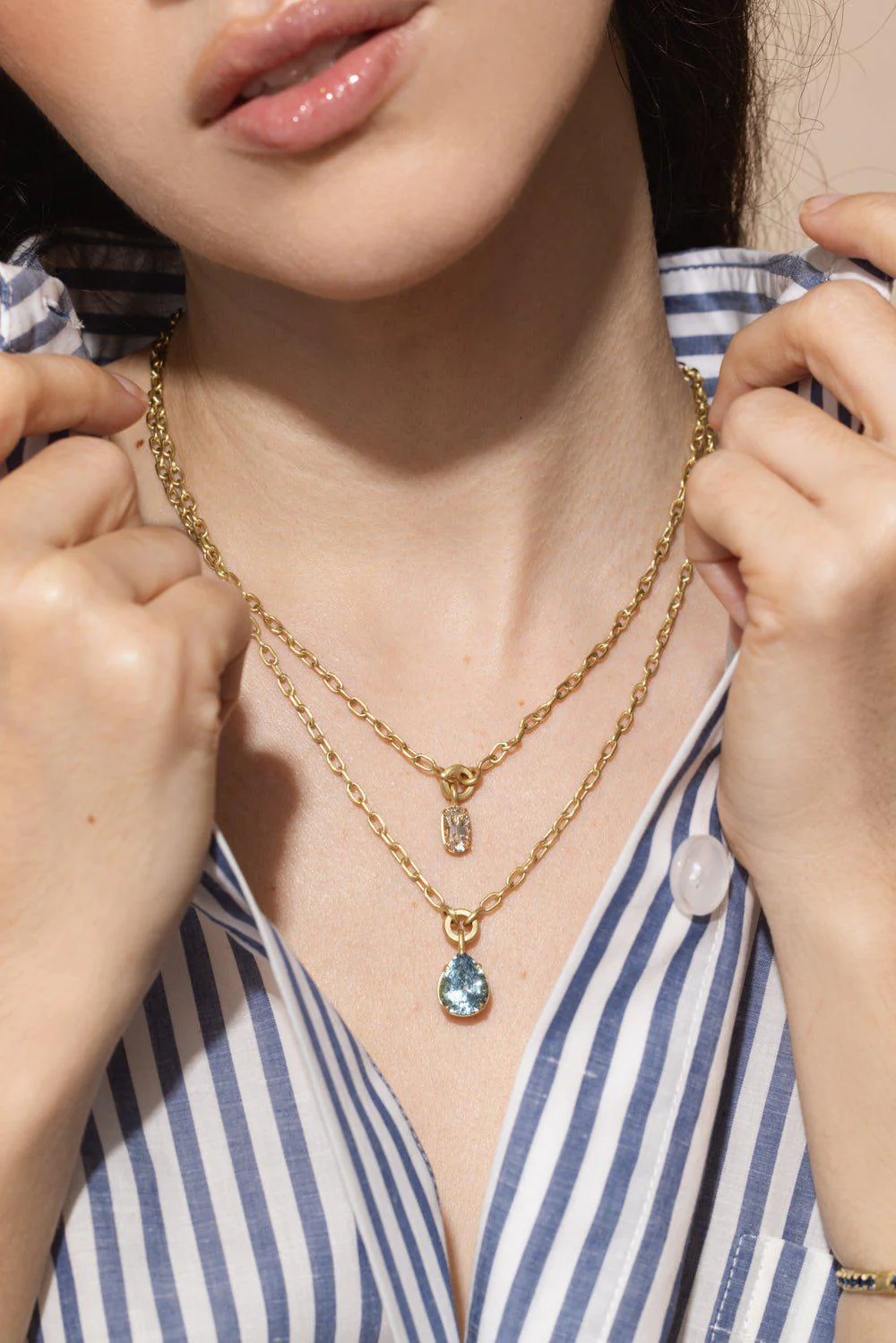 Diamond Oval Necklace - Image 4