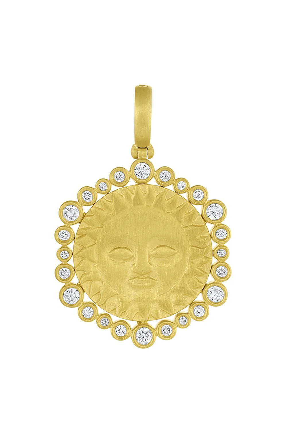 Diamond Small Sun Halo Pendant