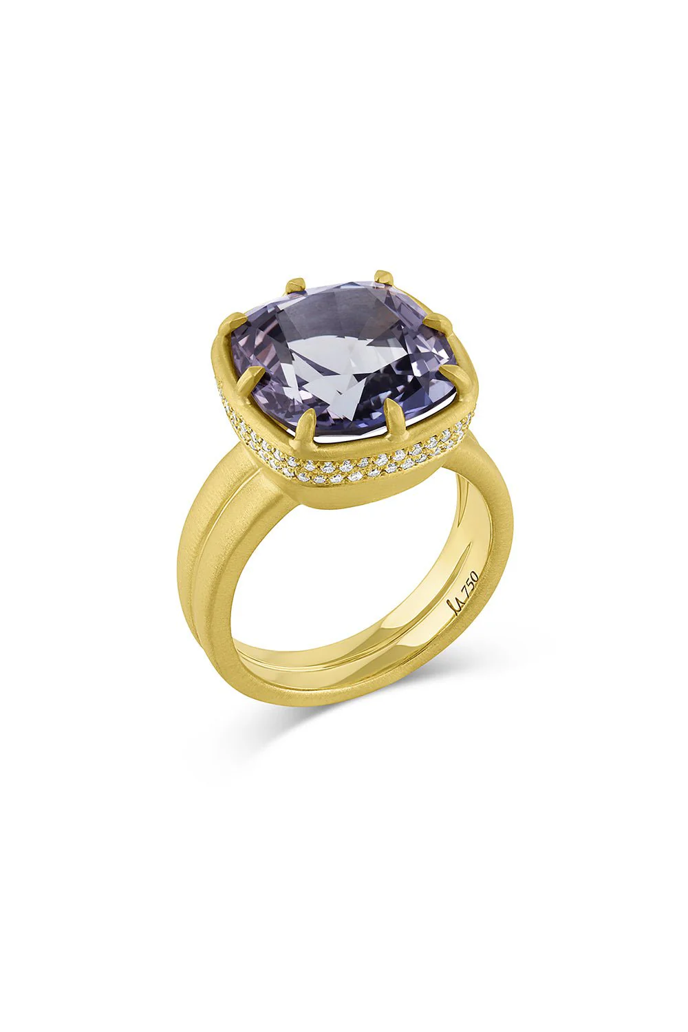 Diamond Tanzanite 8 Prong Ring - Image 5