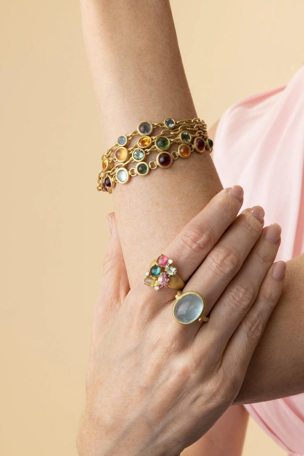 Aquamarine Chain Gem Bracelet - Image 5