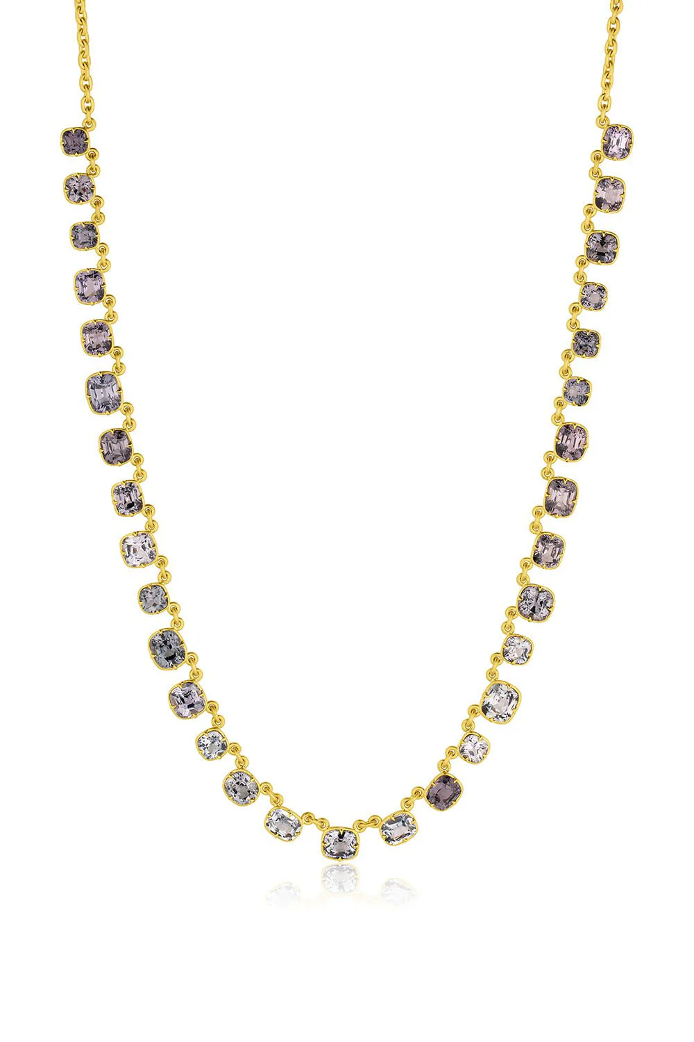 Grey Spinel Gemmy Riviere Necklace