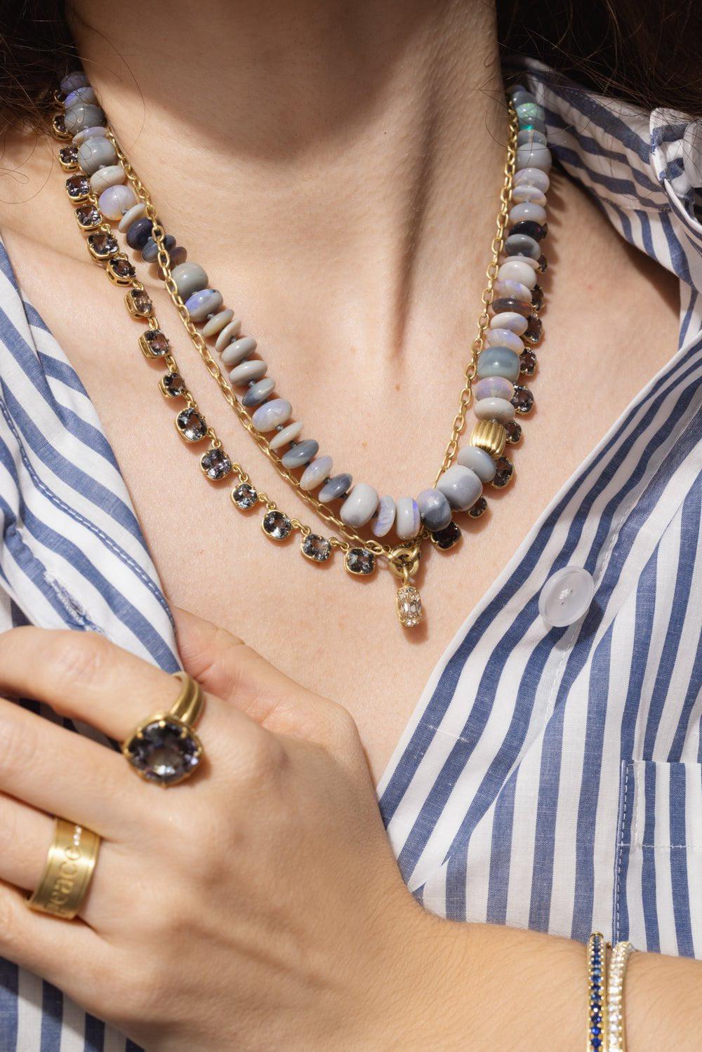 Grey Spinel Gemmy Riviere Necklace - Image 3