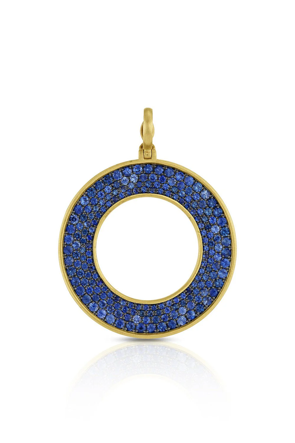 Large Amani Pavé Sapphire Pendant