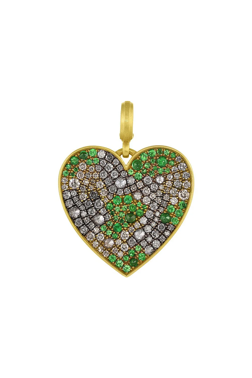 Medium Camo Heart Pendant