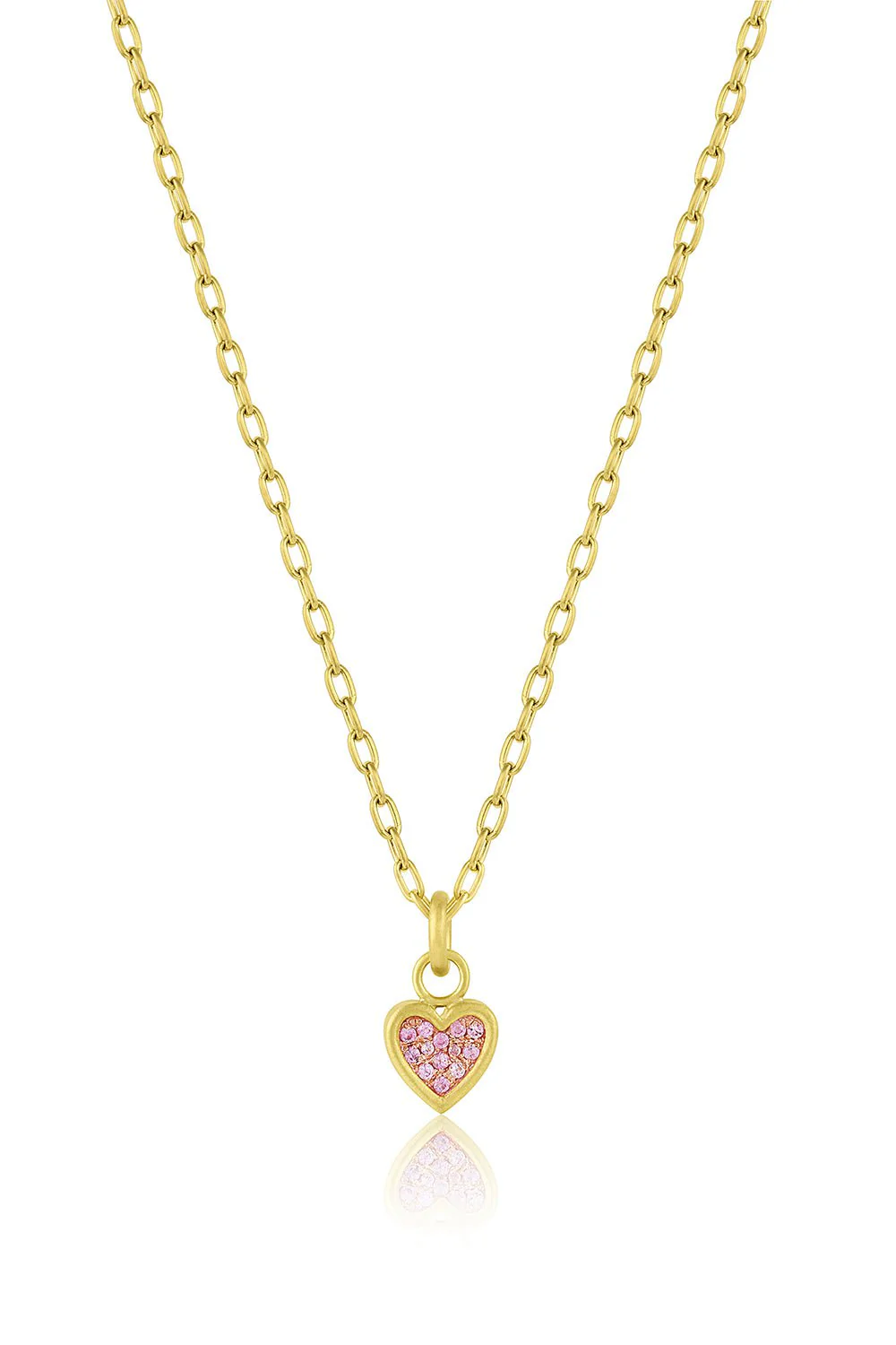 Mini Sapphire Heart Necklace