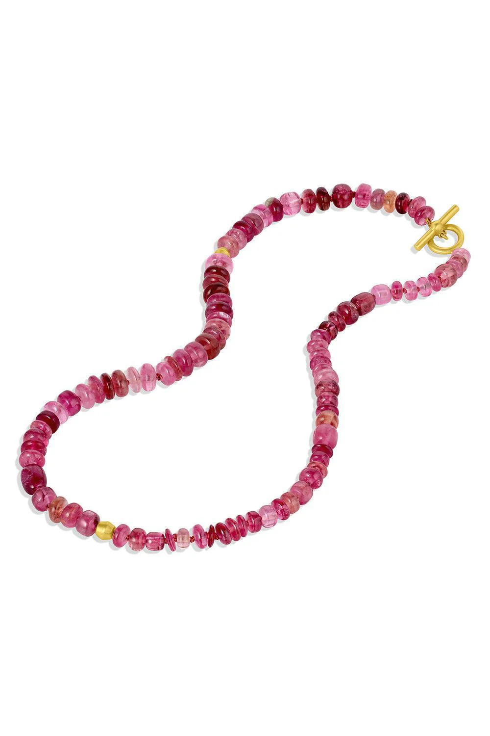 Pink Tourmaline Beaded Necklace - Image 6