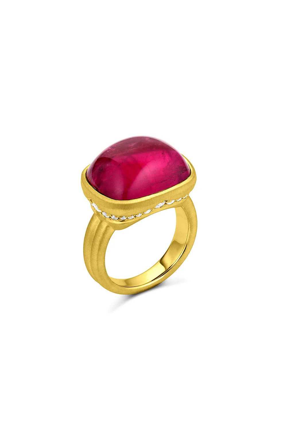 Pink Tourmaline Scallop Ring - Image 5
