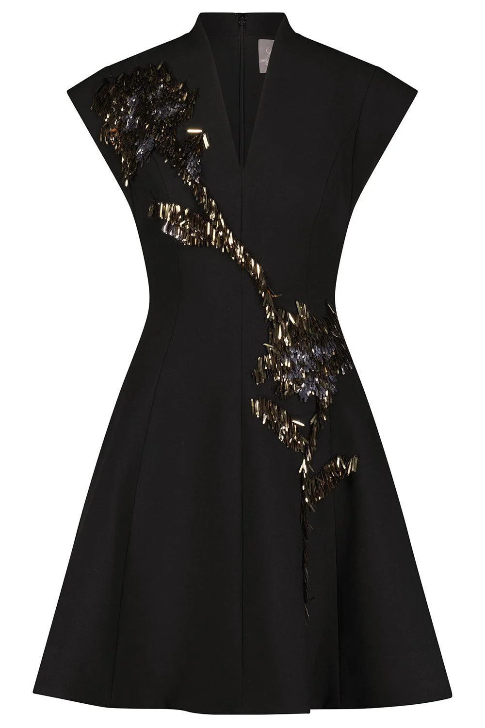 Fishing Lures Embroidered Mini Dress