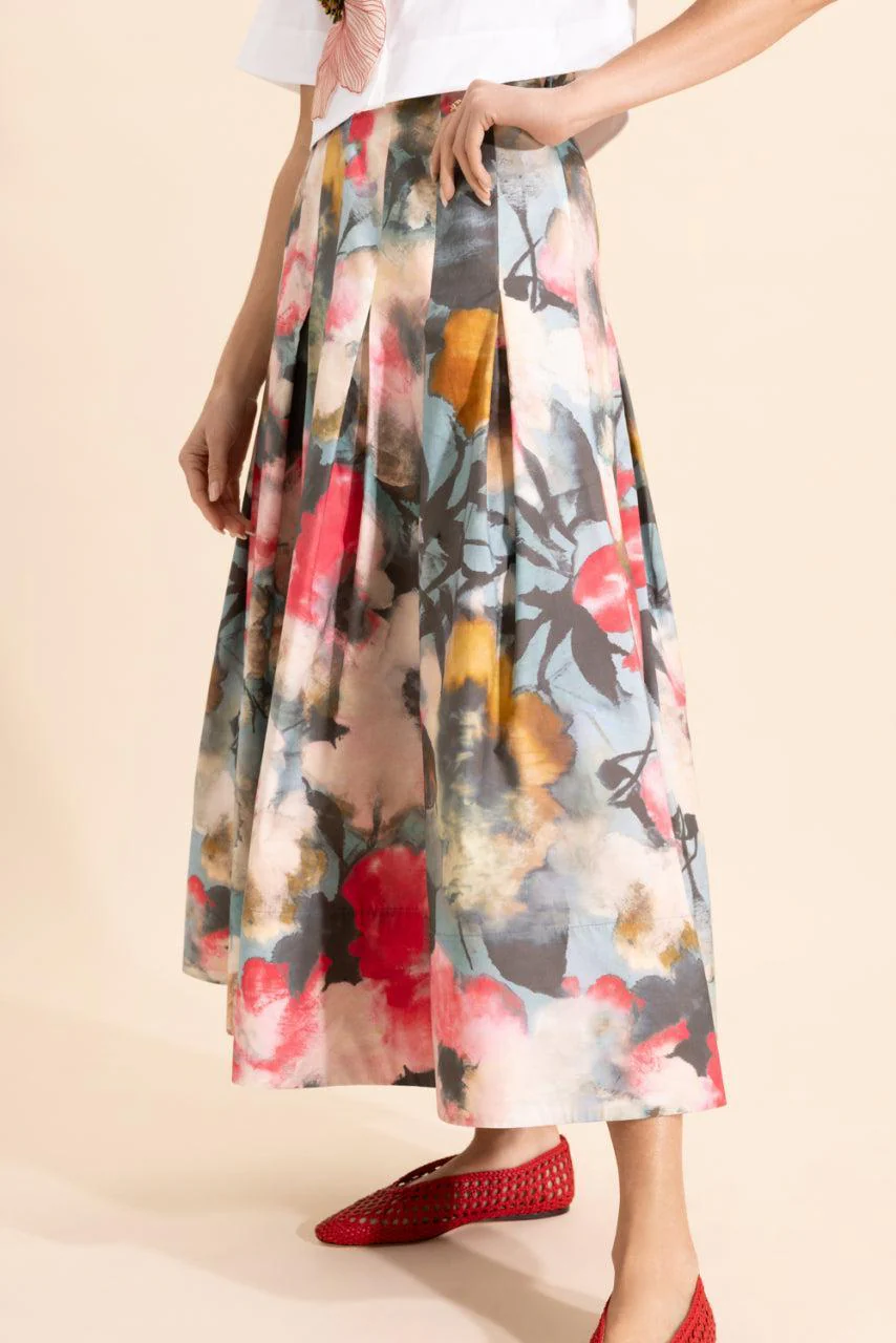 Floral Drape Full Skirt - Image 3