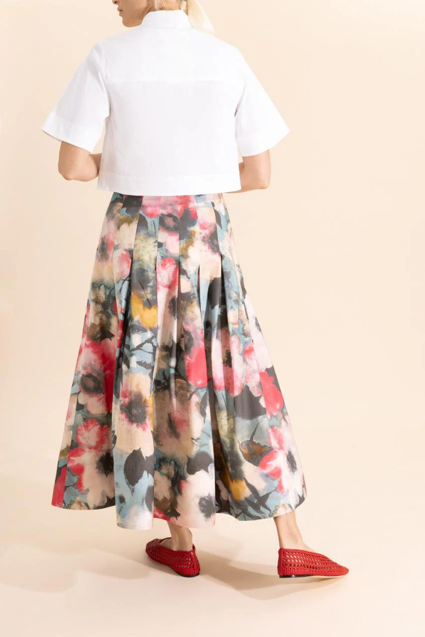 Peony Embroidered Crop Shirt - Image 4