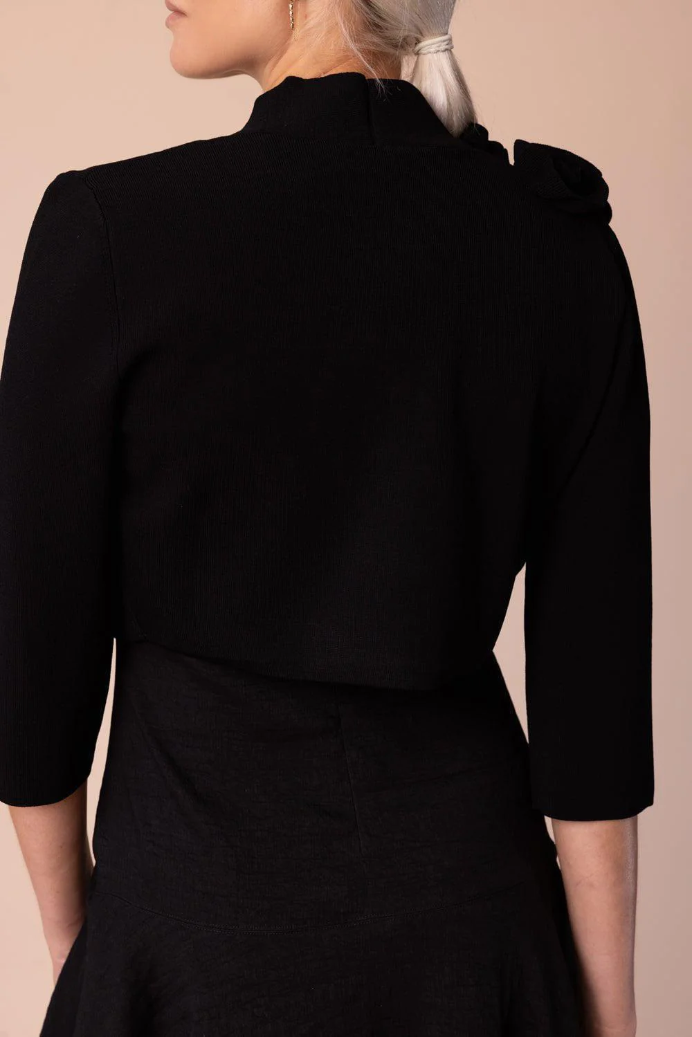 Ruffle Bolero - Black - Image 4