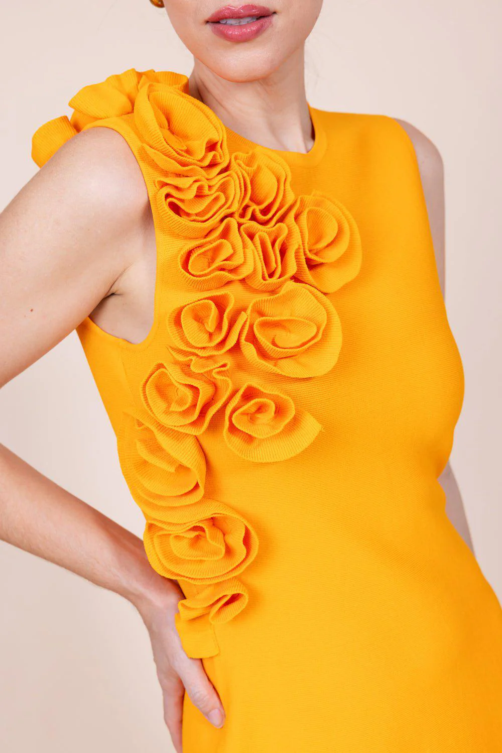 Ruffle Midi Dress - Image 3