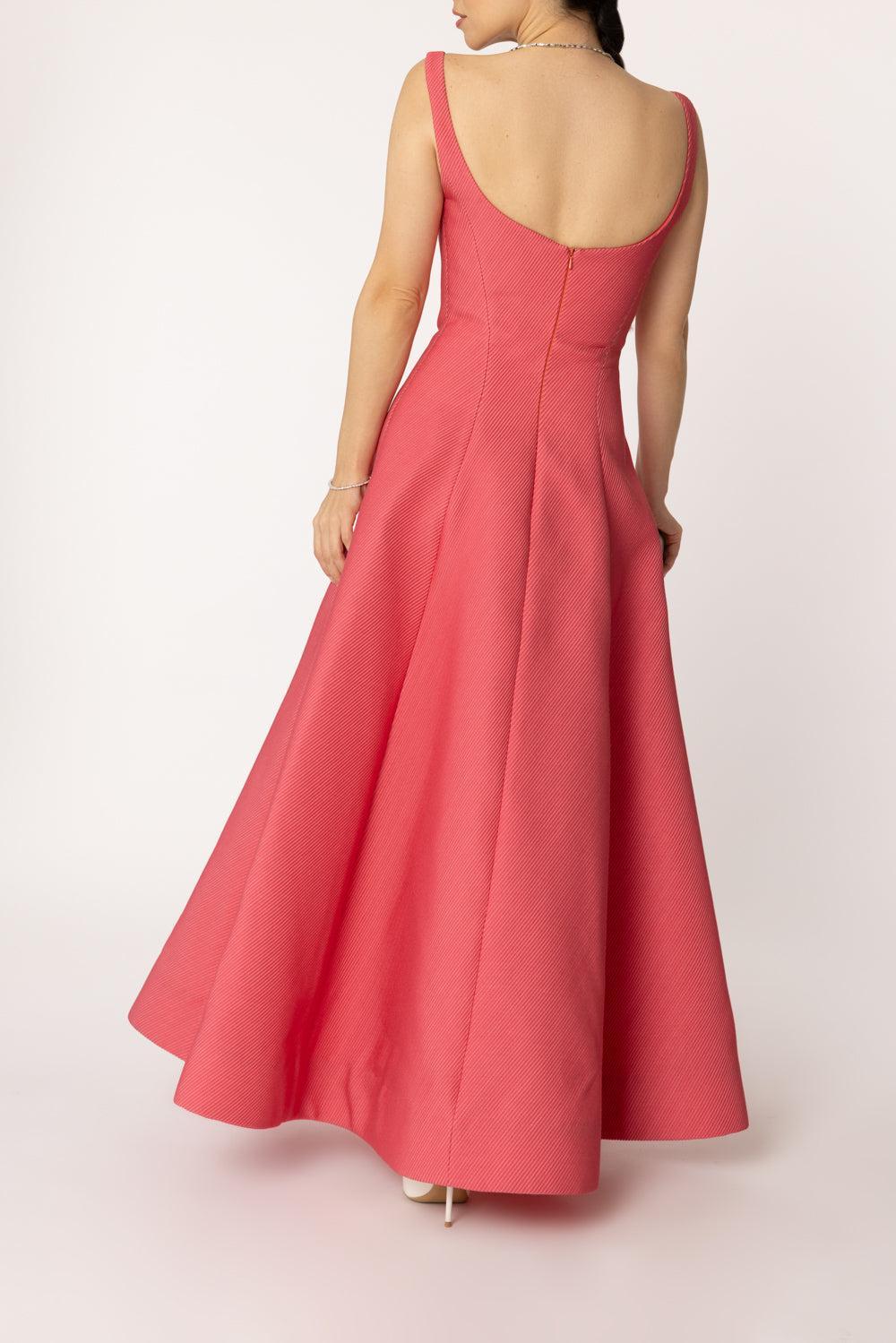 Seam Detail Scoop Neck Midi Dress - Image 4