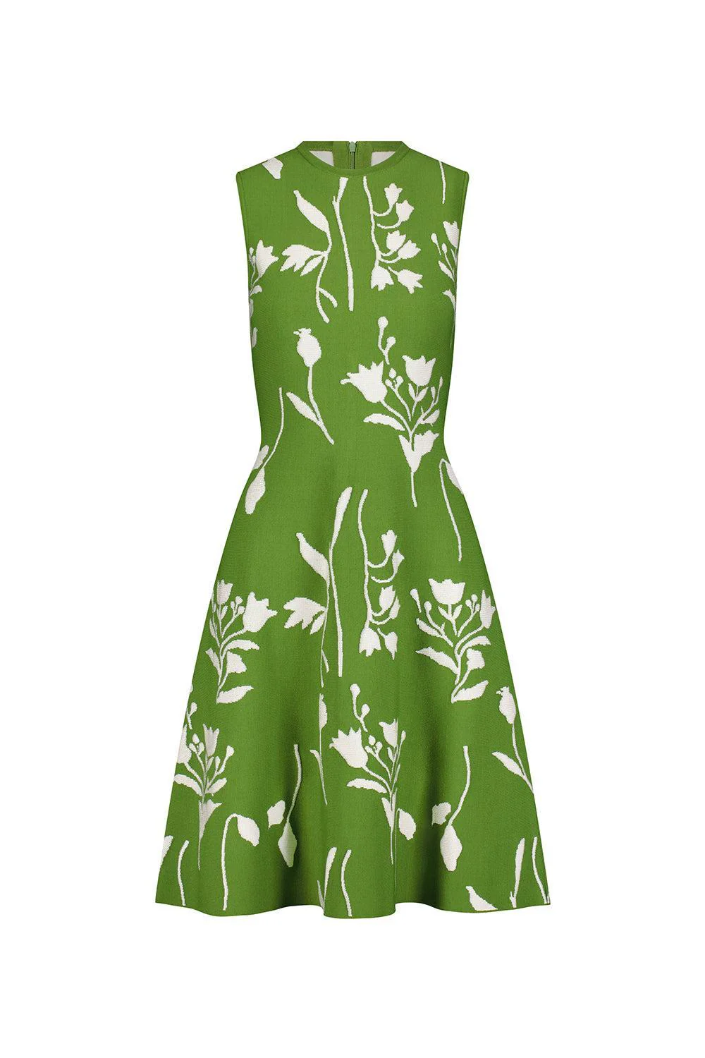 Sleeveless Floral Knit Mini Dress