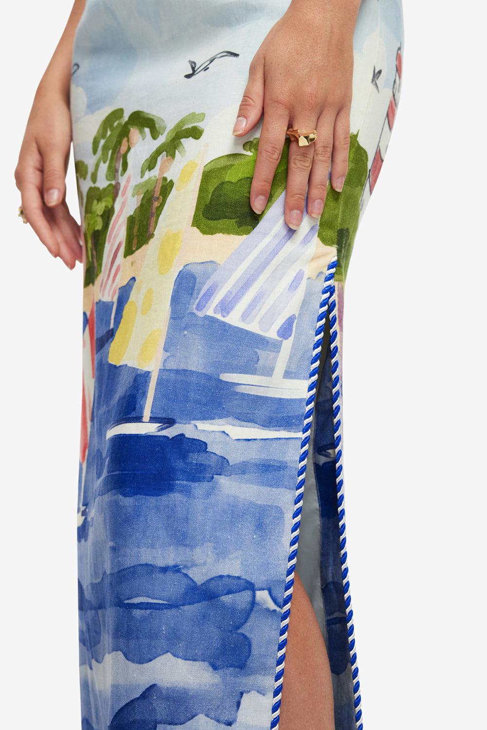 Ava Maxi Dress - Nautical Print - Image 6
