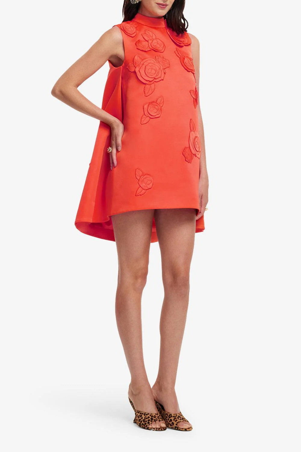 Fallon Applique Floral Mini Dress - Image 5
