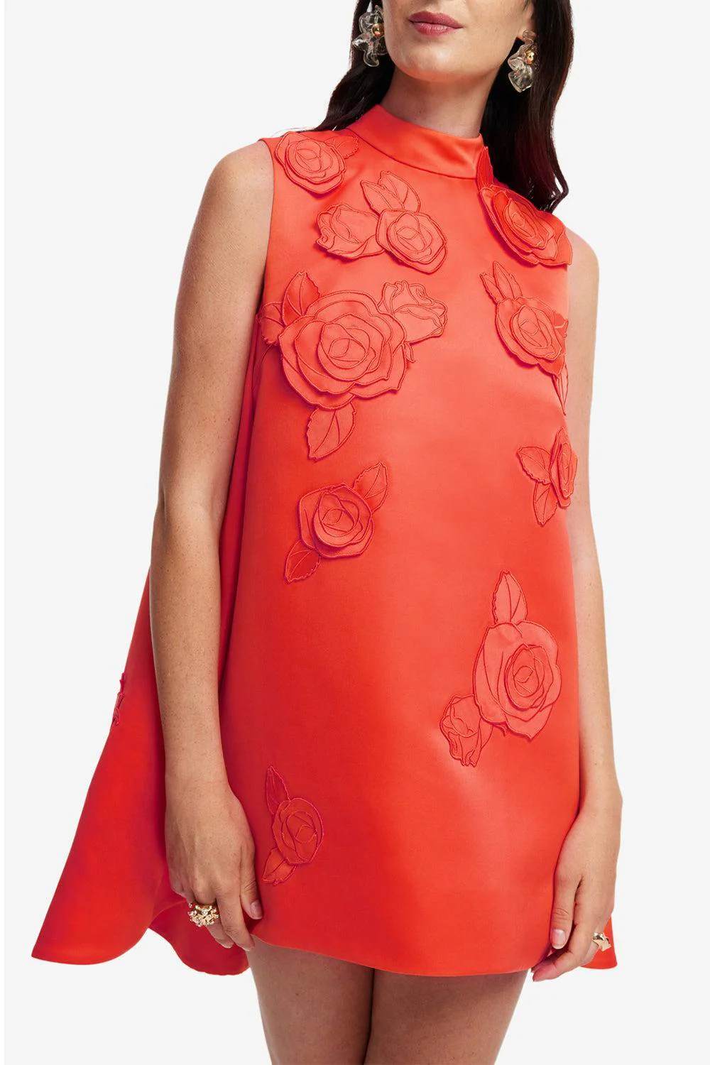 Fallon Applique Floral Mini Dress - Image 6
