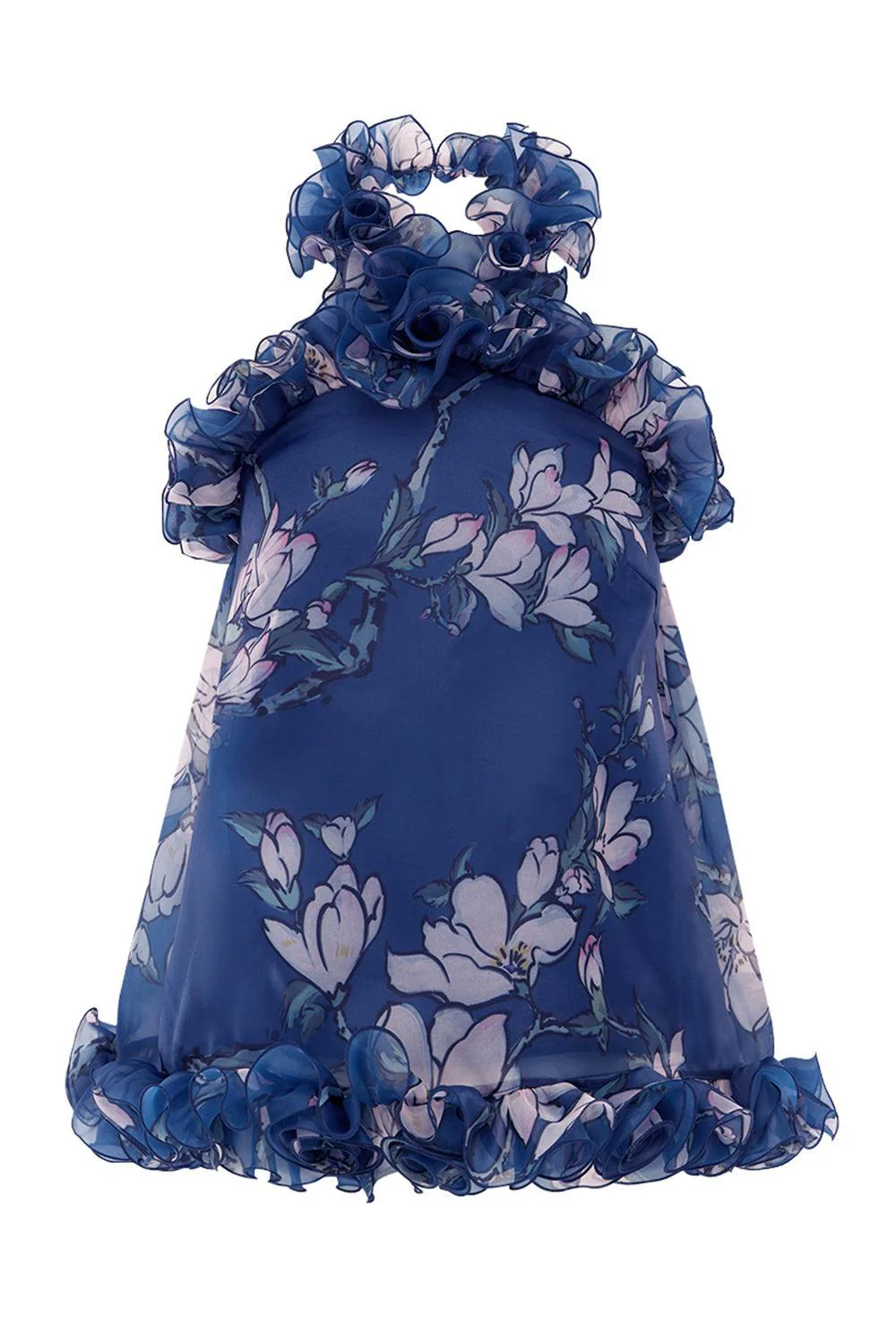 Michelle Ruffled Halterneck Top