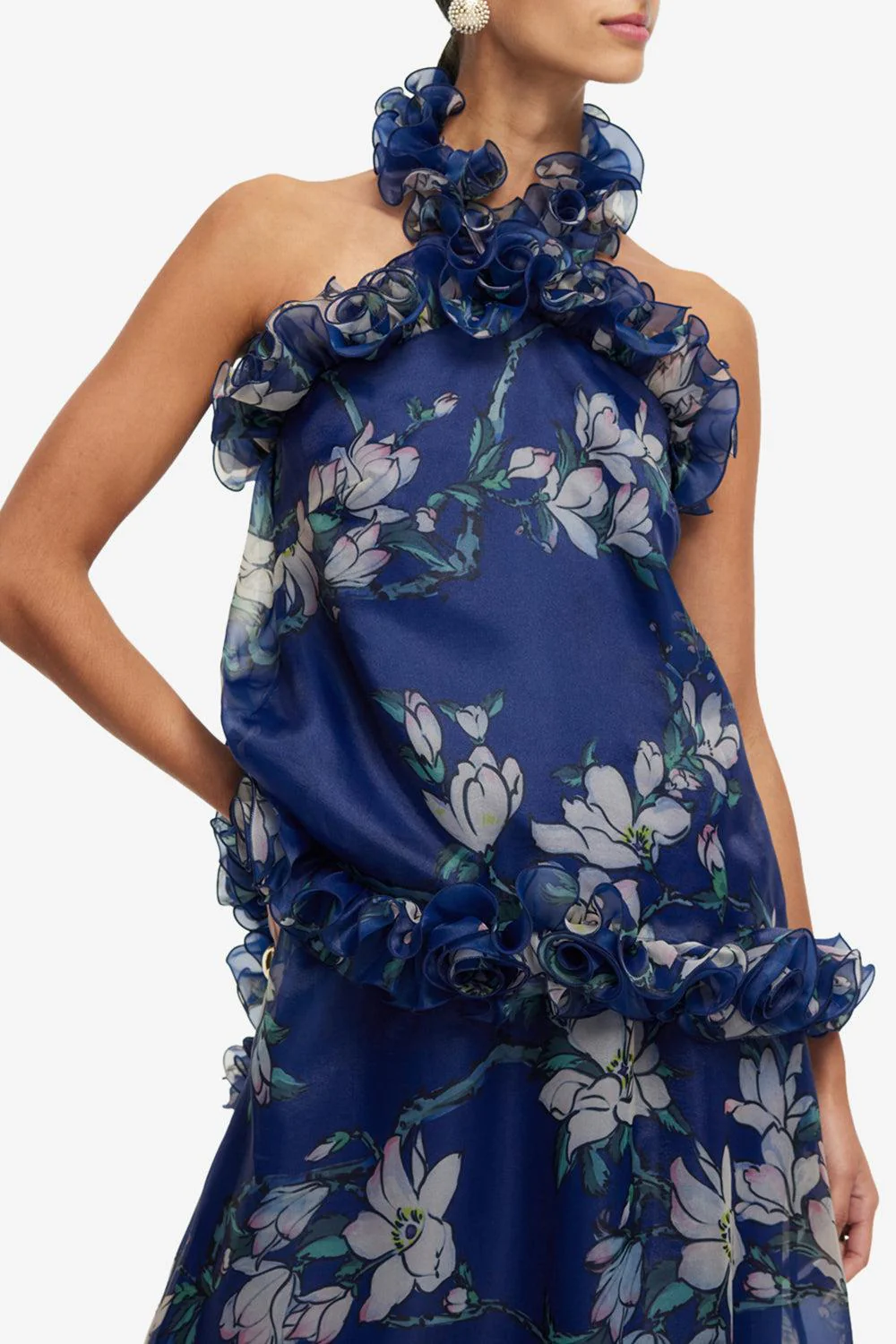 Michelle Ruffled Halterneck Top - Image 5