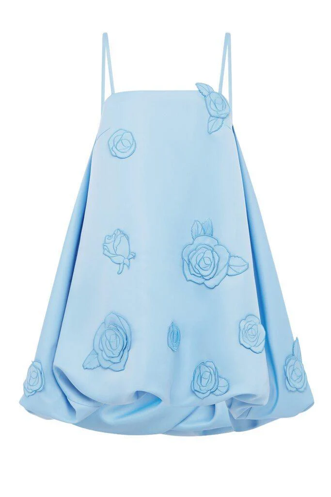 Patsy Mini Dress - Pastel Blue