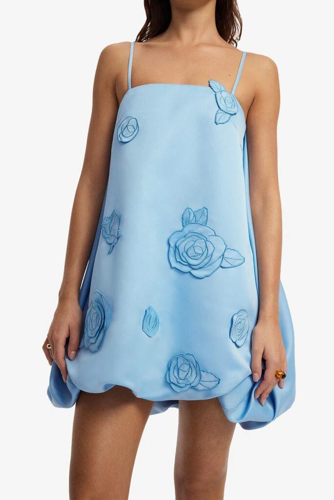 Patsy Mini Dress - Pastel Blue - Image 4