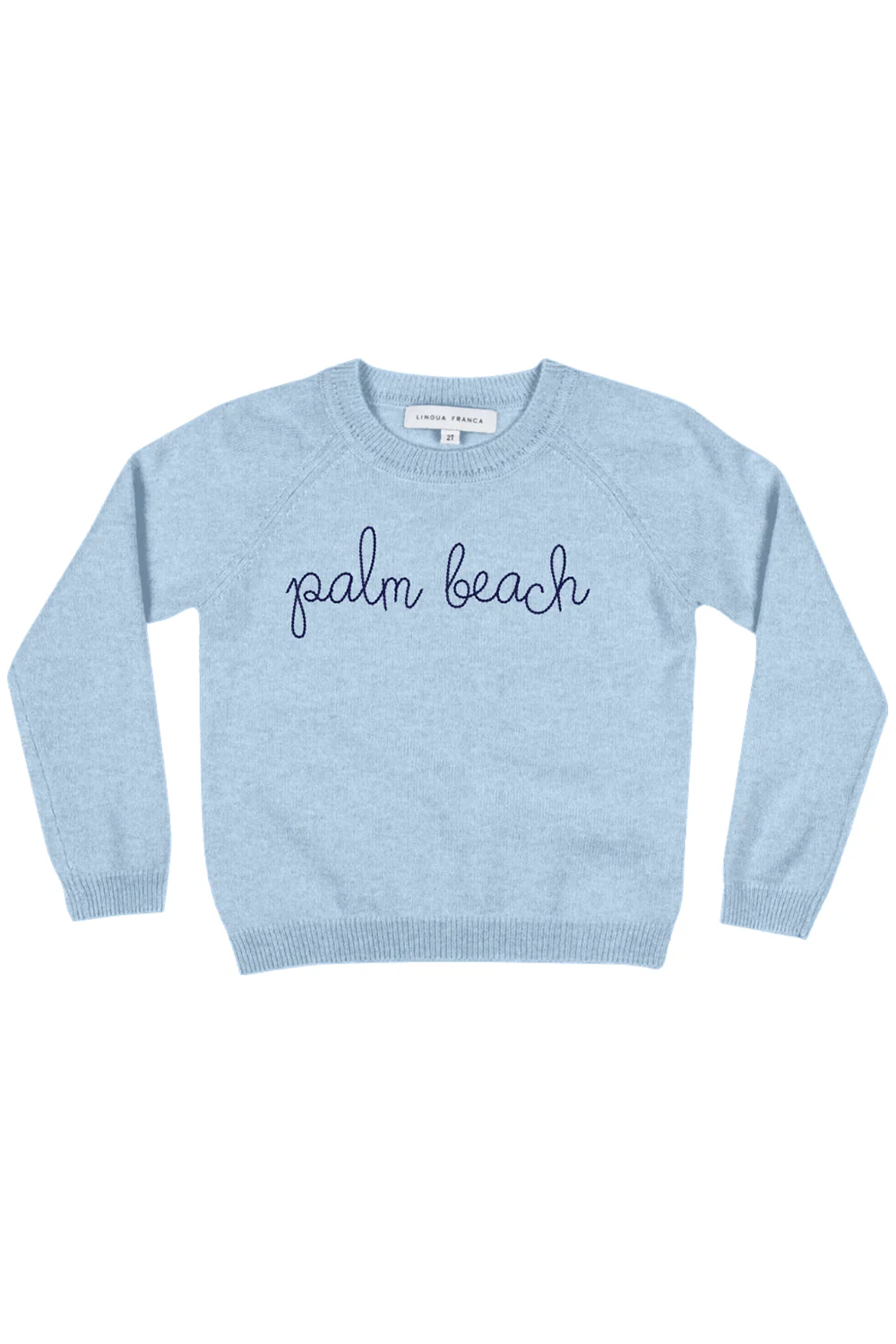 Kids Palm Beach Crewneck - Sky Blue