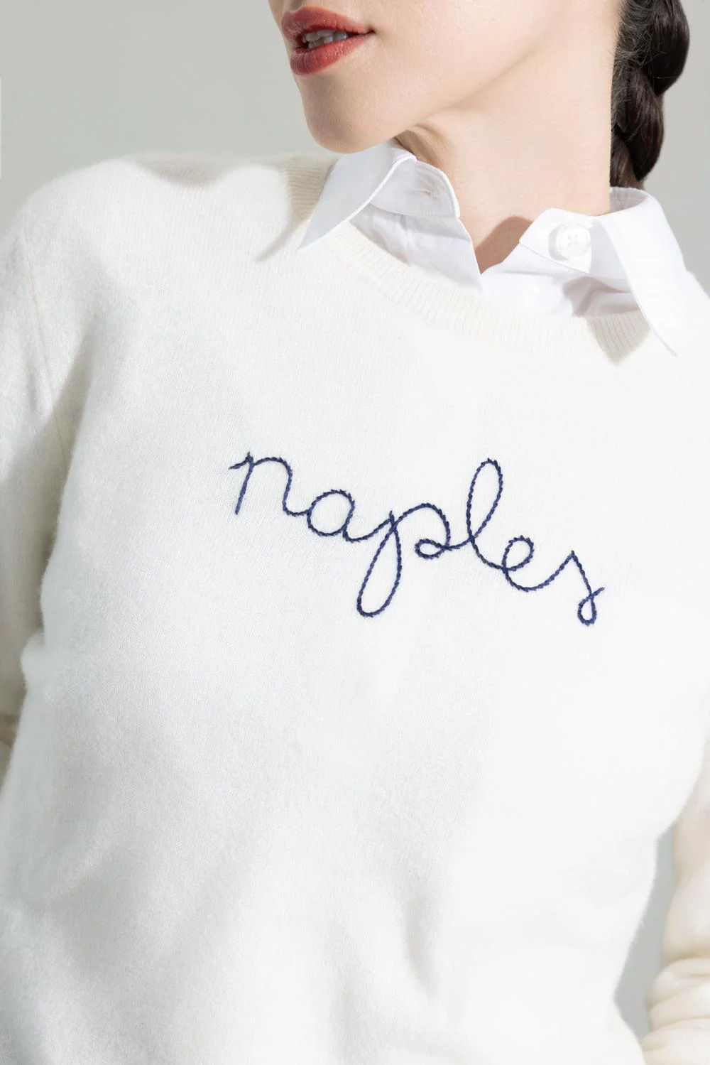 Naples Crewneck - Cream - Image 3