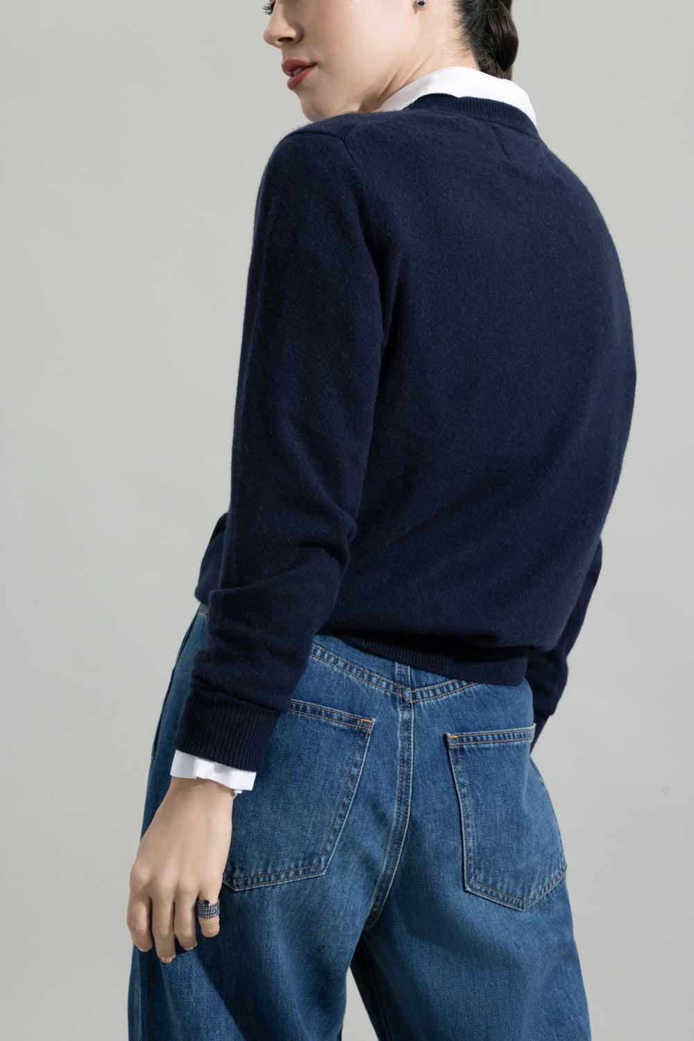 Naples Crewneck - Navy - Image 4