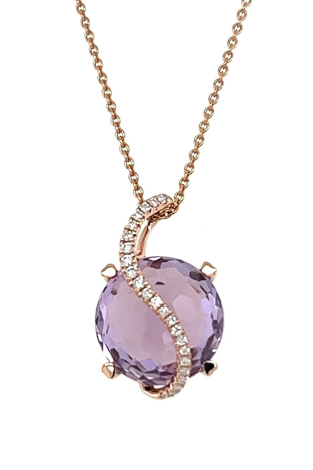 Amethyst Round De France Necklace
