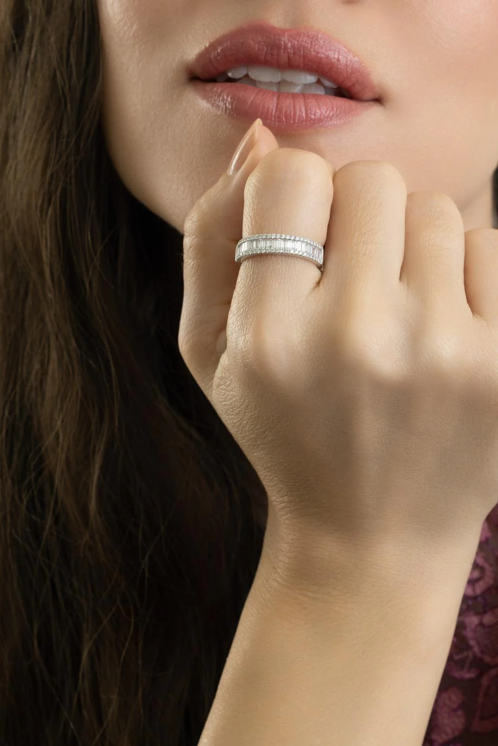 Diamond Channel Set Band Ring - Image 2